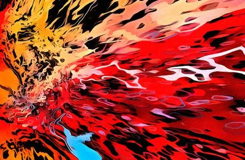 Abstraction for wall poster print decor. Can be framed as art. Unusual templa Stock Illustration