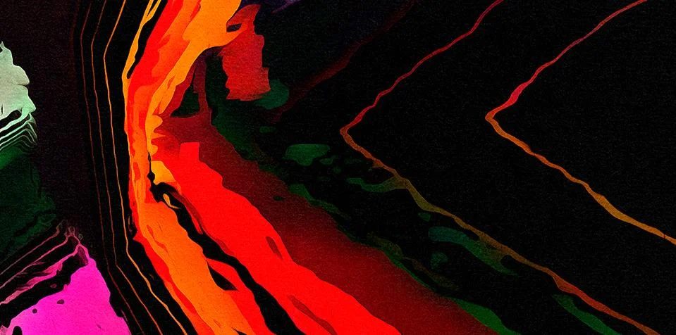 Abstraction for wall poster print decor. Can be framed as art. Unusual templa Stock Illustration