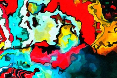 Abstraction for wall poster print decor. Can be framed as art. Unusual templa Stock Illustration