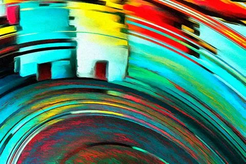 Abstraction for wall poster print decor. Can be framed as art. Unusual templa Stock Illustration