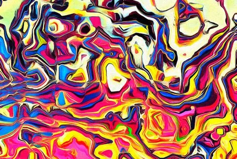 Abstraction for wall poster print decor. Can be framed as art. Unusual templa Stock Illustration