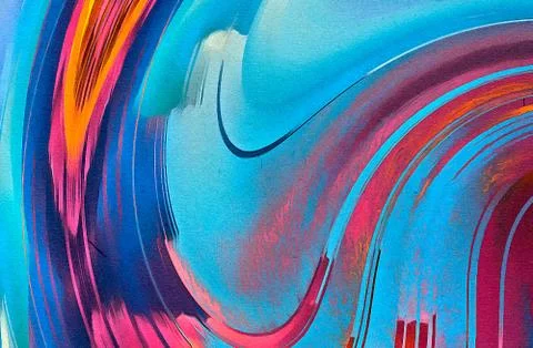 Abstraction for wall poster print decor. Can be framed as art. Unusual templa Stock Illustration