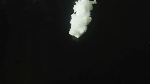 Abstraction of white smoke on a black background. Stock Footage 112665789