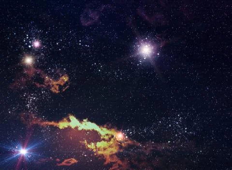 Abstractive Space Background Stock Illustration