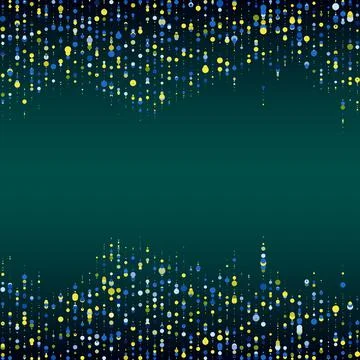 Abstractly arranged dots on blue background. Stock Illustration