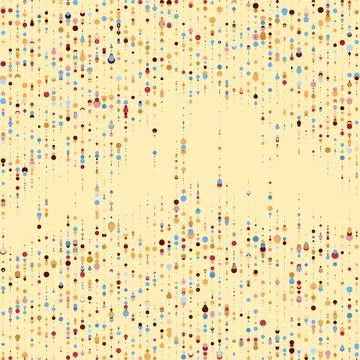 Abstractly arranged dots on blue background. Stock Illustration
