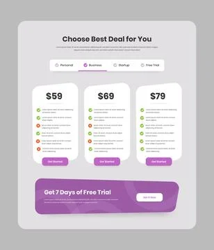 Abstractly designed modern price comparison web interface with checklist an.. Stock Illustration