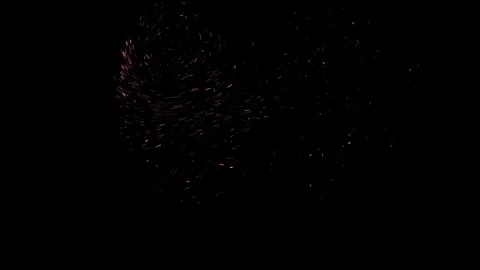 Abstractly vortex flow of neon particles on black background. Animation. Magical Stock Footage 125181687