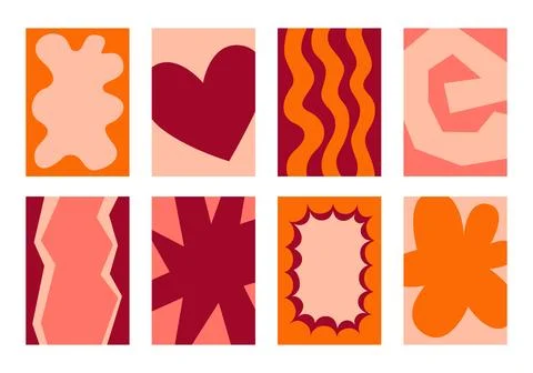 Abstracts, designs, backgrounds for creating posters, postcards and leaflets. Stock Illustration