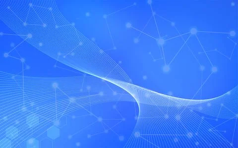 Abstracts, Network Technology and Streamlined Images Stock Illustration