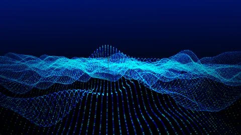 Abstracts sciense digital futuristic geometric network background. 3d technology Stock Illustration