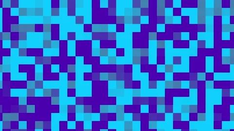 Abstrak blue pixel retro 8bit noise static Stock Footage 294697958