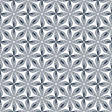 Abstrat floral vector pattern. Tiled flowers background. Illustration for wra Stock Illustration