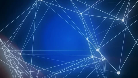 Abstrtact Plexus Nodes And Lines - Looping Graphic Background Vidéo 96084279