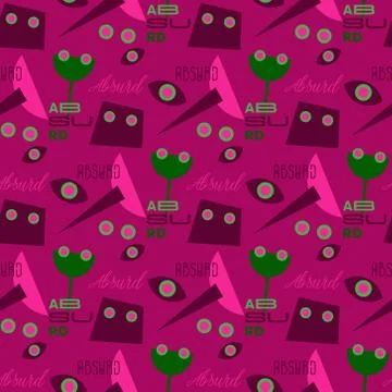 Absurd concept seamless pattern Stock Illustration