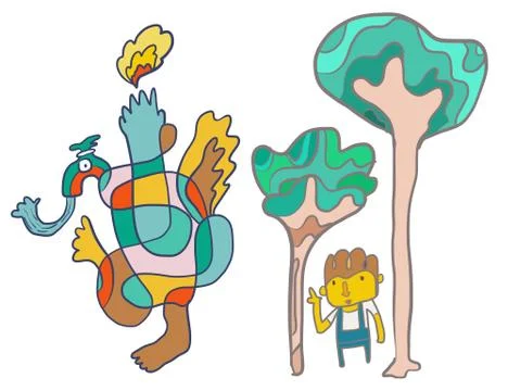 Abtract Doodle Illustrazione stock