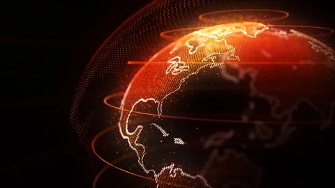 Abtract earth in space Stock Footage 101186083