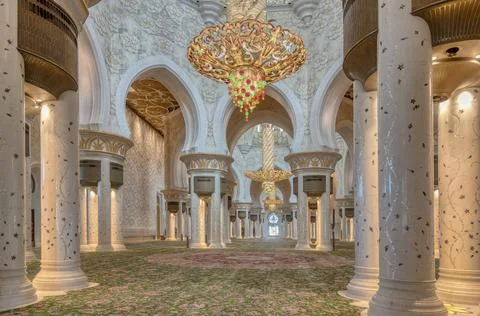 Abu Dabhi Mosque Stock Photos
