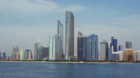 Abu Dhabi Corniche Stock Footage