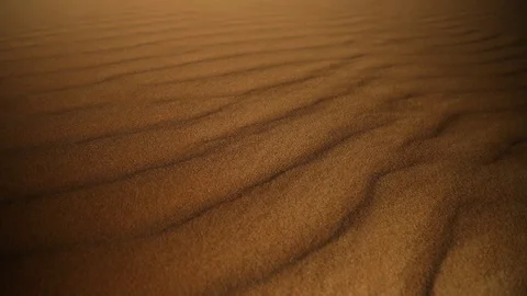 Abu Dhabi desert sand wave with sunset Stock Footage 128932606