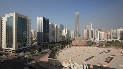 Abu Dhabi Downtown, UAE Stock Footage 70534510