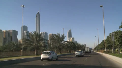 ABU DHABI Drive 库存影片 22860480