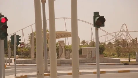 Abu-Dhabi Ferrari World Stock Footage 75969088