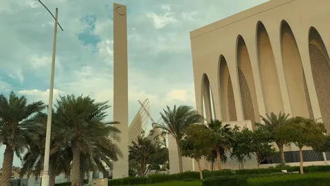 Abu Dhabi Highway overlooking the city 6 Video stock 327468048