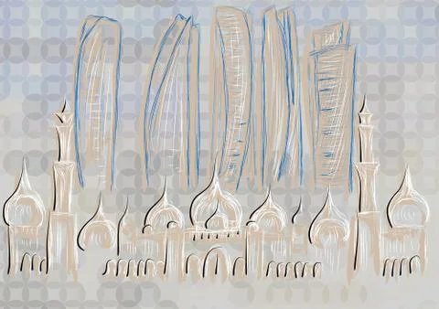 Abu dhabi Ilustración de archivo