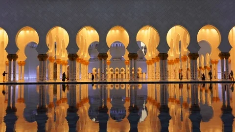 Abu Dhabi. Sheikh Zayed Bin Sultan Al Nahyan Mosque, Abu Dhabi, UAE Stock Footage 104083806