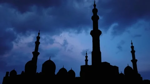 Abu Dhabi Sheikh Zayed Mosque Architecture, Stock Footage 237574287