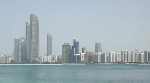 Abu Dhabi Skyline Stock Footage 12561474
