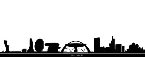 Abu dhabi skyline Ilustración de archivo