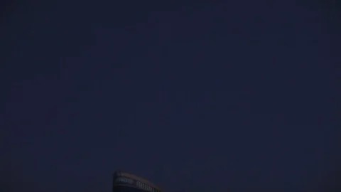 Abu Dhabi skyline at night Stock Footage 128932460