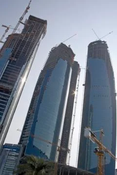 Abu dhabi skyline Foto stock