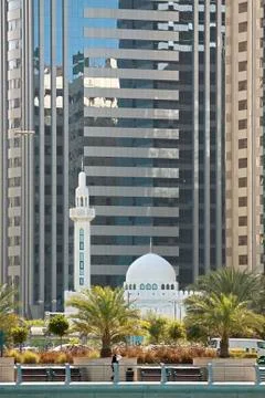 Abu dhabi skyline Foto stock