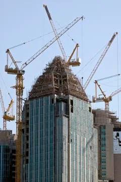 Abu dhabi skyline Stock Photos