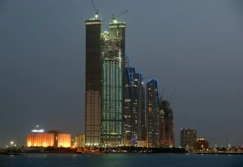 Abu Dhabi skyline Foto stock