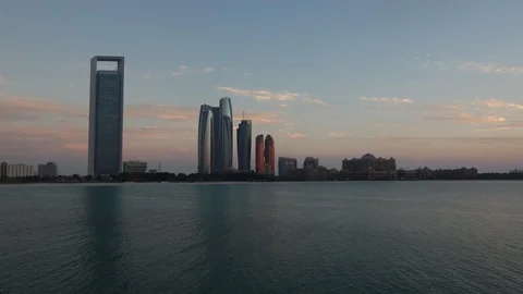 Abu Dhabi sunset. Time lapse Stock Footage 104435359