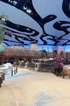 Abu Dhabi, UAE - 10 May 2025. SeaWorld Abu Dhabi is a stunning marine park with 스톡 사진