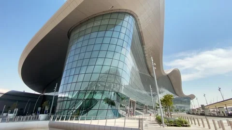 Abu Dhabi, UAE - 11th may, 2024: time lapse beautiful exterior of new Zayed.. Vídeos de archivo 277359645