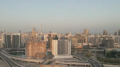Abu Dhabi, UAE - 25th april, 2025: Aerial panorama Modern UAE skyline, luxu.. Stock Footage 324957036
