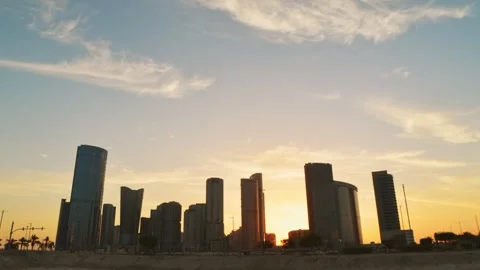 Abu Dhabi, UAE - 25th april,2025: static Al reem island Modern UAE skyline,.. Stock Footage 324946189