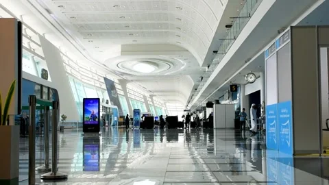 Abu Dhabi, UAE - May 02, 2024: Visitors walking in Abu Dhabi Book Fair 2024. Video stock 274847609