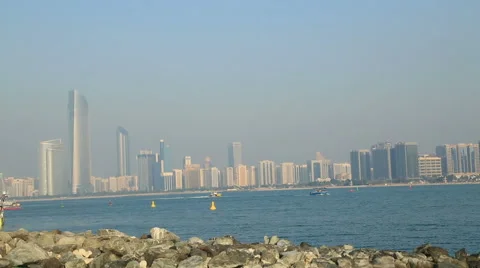 Abu dhabi view Stock Footage 45897827
