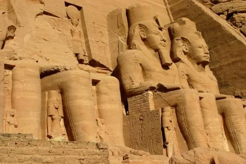 Abu simbel. egypt. Foto stock