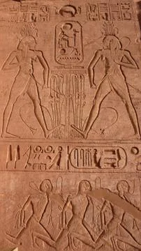 Abu Simbel in Egypt. Stock Photos