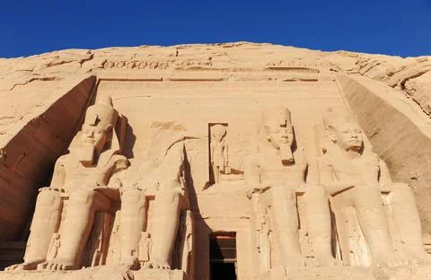 ABU SIMBEL, EGYPT 스톡 사진