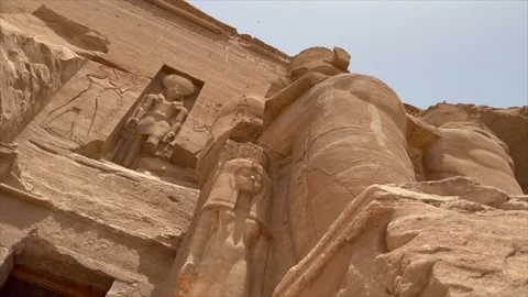 Abu Simbel Egypt - Temple of Rameses II Stock Footage 258440107