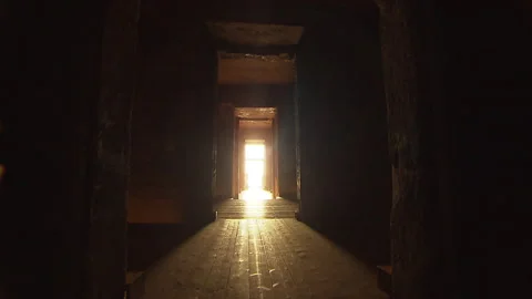 Abu Simbel Main Temple Hallway Stock Footage 136567550